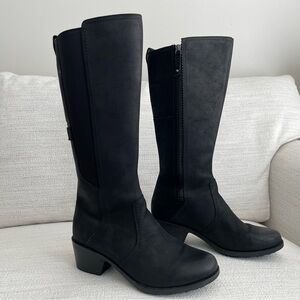 Teva ‘Anya’ Tall Heeled Boots Women 8.5 Black Water Resistant